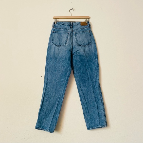 Madewell SIZE 27 Curvy Perfect Vintage Straight Jeans in medium distressed wash - Picture 5 of 8